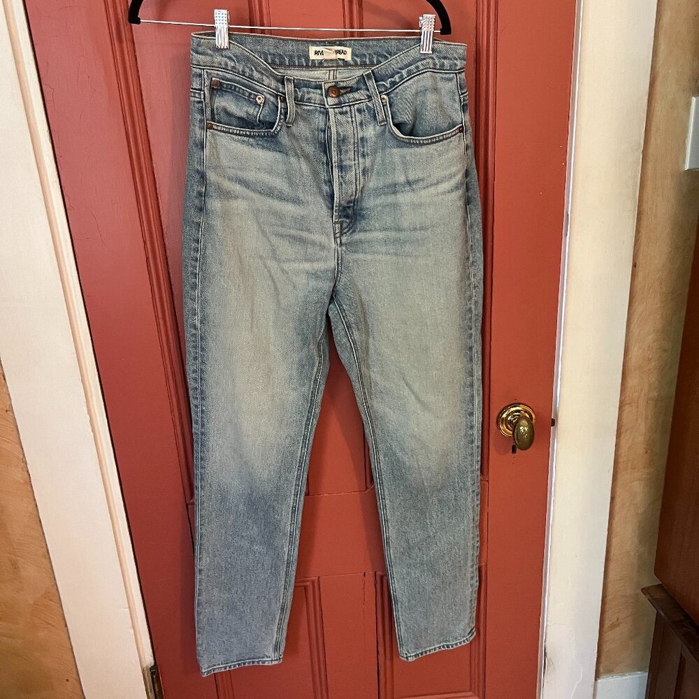 Rivet and Thread Slim Straight Jeans